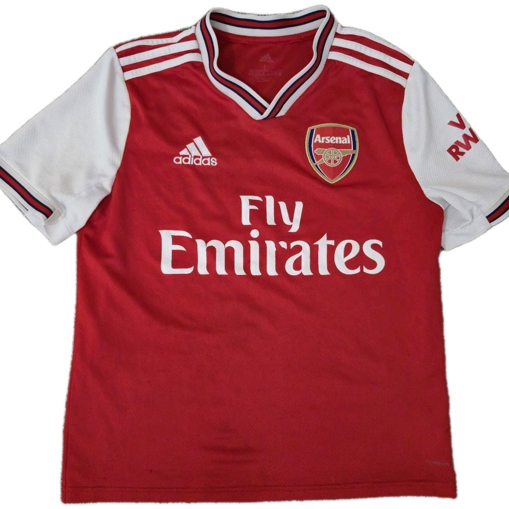 Adidas Arsenal FC 2019-20 Home Jersey Youth Large Red White Climalite Soccer